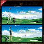 2018现代风高尔夫运动海报图