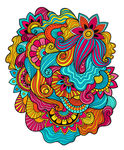 矢量炫彩艺术花纹