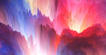 水墨水粉山水画