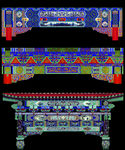 手绘古建筑