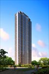 小区建筑透视效果图