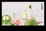 国画荷花