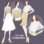 CDRcdr矢量图服装设计人物