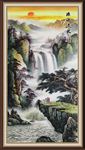 竖幅山水画
