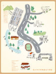 泉州师范大学手绘地图