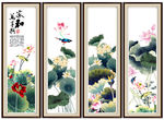 国画荷花
