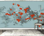 梅花花鸟山水