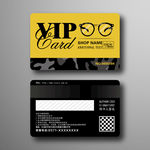 创意清新简约极简眼镜店会员卡