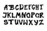 水墨字母