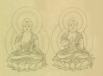 手绘佛像 佛教图案