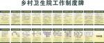 卫生院制度牌
