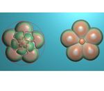 莲花香插转运花挂件转运花精雕图