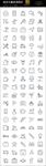 128种通用矢量图表icons