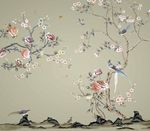 大型高清分层工笔花鸟背景