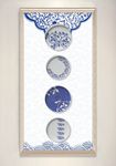 中国风青花瓷盘子装饰画