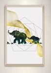 简约现代剪影动物装饰画