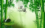 竹柳背景墙