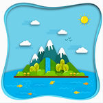 矢量生态环境素材