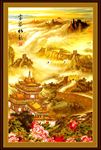 竖幅山水画