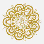 矢量曼陀罗花纹