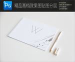 高档唯美意境VI样机一键贴图