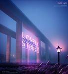 霓虹灯海报荧光之夜PSD