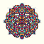矢量曼陀罗花纹