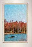 现代简约色彩风景油画装饰画