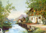 乡村油画