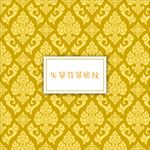 矢量背景花纹海报印度欧洲风格