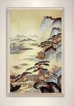 新中式现油画山水画装饰画