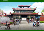 古建大门