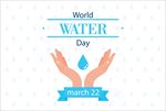 水滴双手爱护呵护保护自然水环保