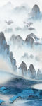 新中式 水墨 山水装饰画 壁画
