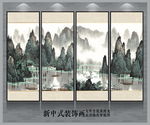 桂林山水国画