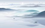 抽象水墨山水