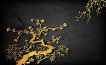 现代立体花树背景墙