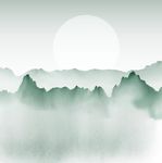 日式水墨画