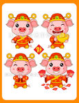 卡通猪财神2019版