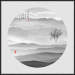 水墨山水画