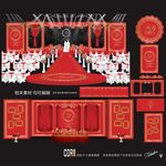 欧式大红复古婚礼设计