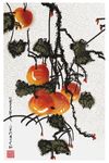 水墨淡彩植物装饰画