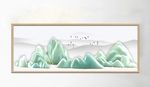 中国风唯美简约玉雕假山装饰画