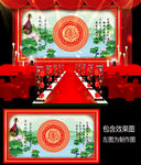 荷花主题婚礼甜品台设计