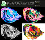4个科幻炫酷水墨背景大图
