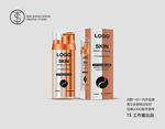 外贸妆前乳粉底液两用英文包装