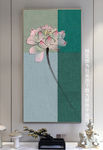 荷花装饰画