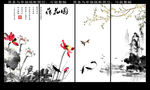 荷花国画