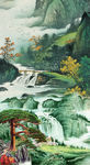 玄关 玄关画 国画山水