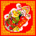 财神门贴